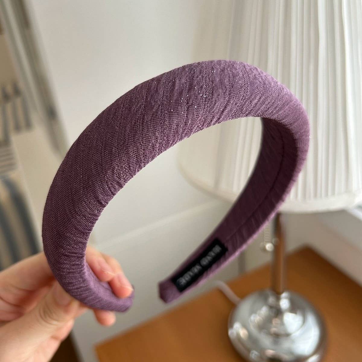 GENTLE PURPLE WIDE BRIMMED HEADBAND_CWAHA2853