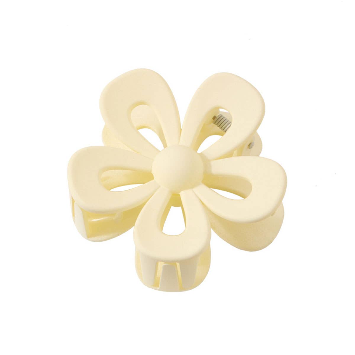 Matte Acrylic Flower Hair Claw Clip For Women_Cwaha07298