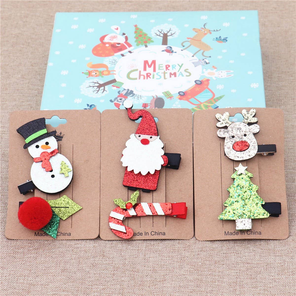 CHRISTMAS CHILDREN GIRLS HOLIDAY HAIR CLIP_CWAHA2746