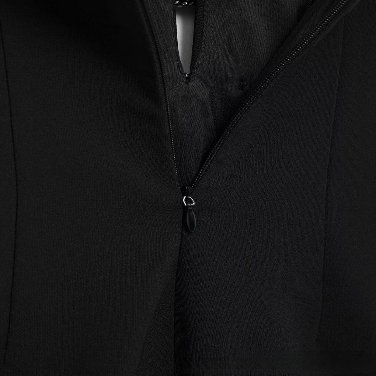 FRENCH STYLE SHINY BOW MINI DRESS CHIC LOOK_CWDMD5807