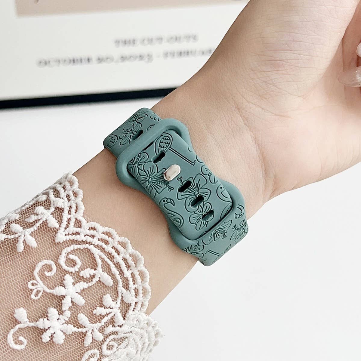 APPLE WATCH ULTRAS9S8 ENGRAVED FLAMINGO STRAP_CWWW0057