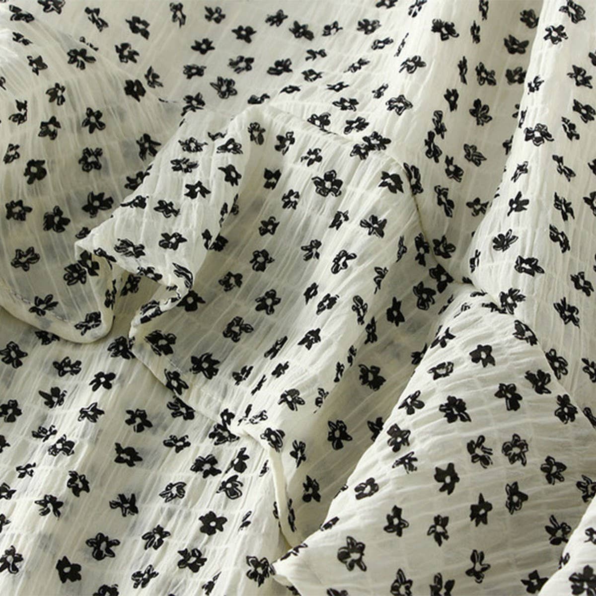 RUFFLE FLORAL SPLIT SLIMMING CAKE MIDI SKIRT_CWBMS0352