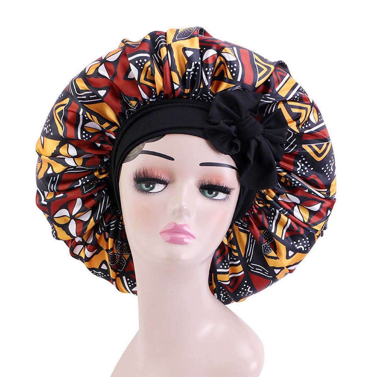 PRINTED STRETCHY RIBBON NIGHTCAP_CWAH1482