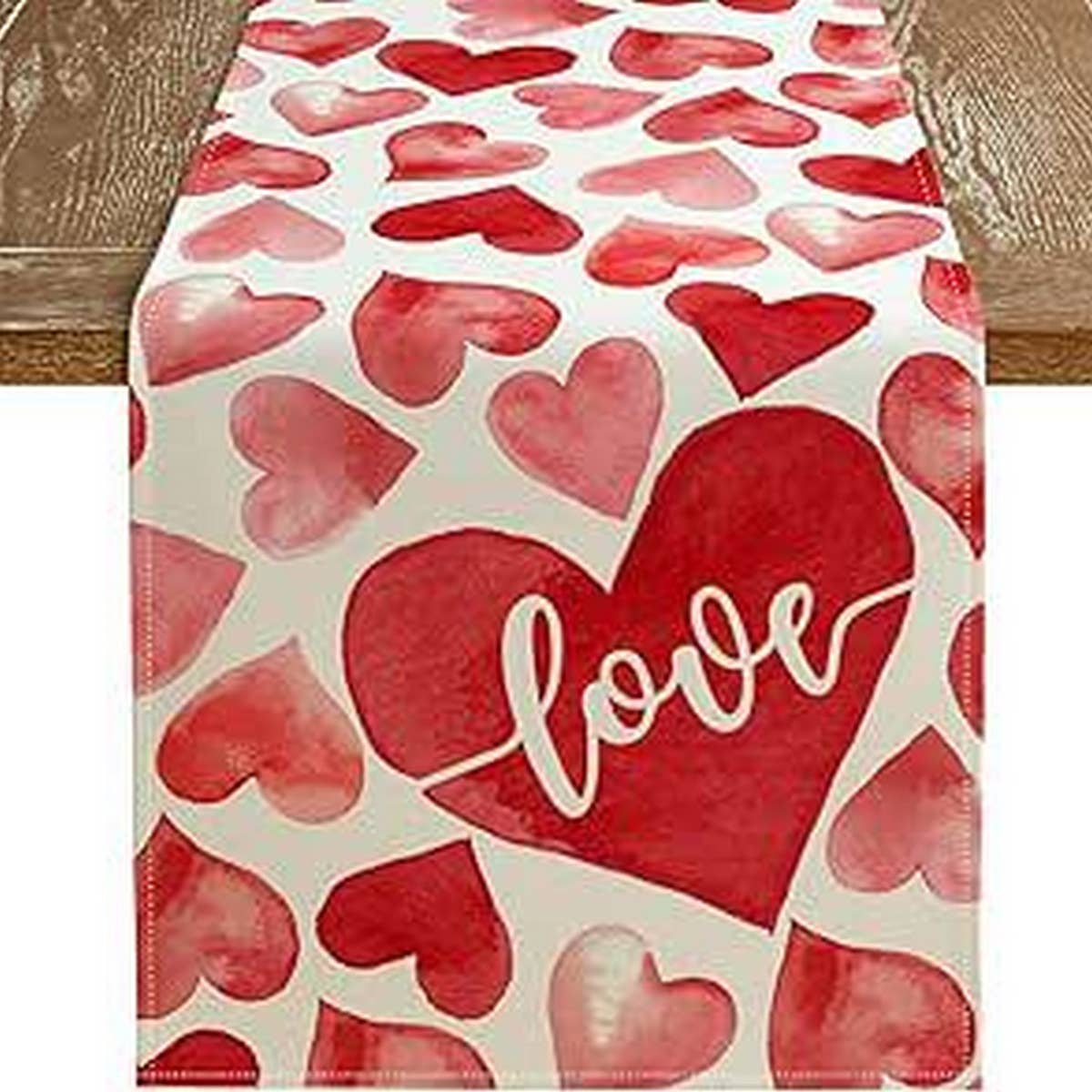Valentines Day Heart Rose Printed Tablecloth_Cwmm0785