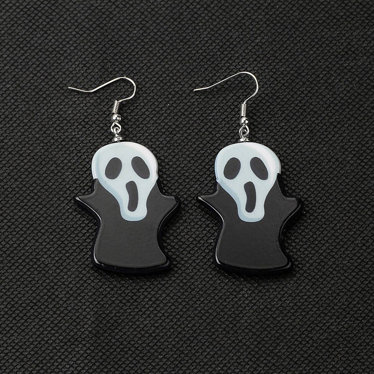HALLOWEEN GHOST WITCH FACE PUMPKIN EARRINGS_CWAJE1866
