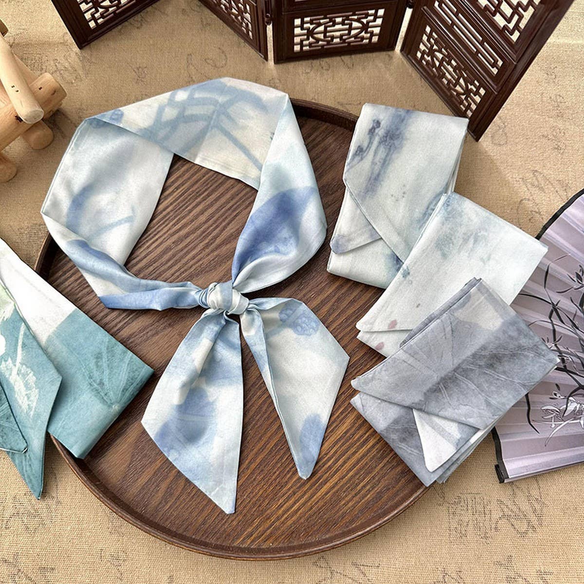 ANCIENT STYLE INK PAINTING FASHION HEADBAND_CWAHA4130