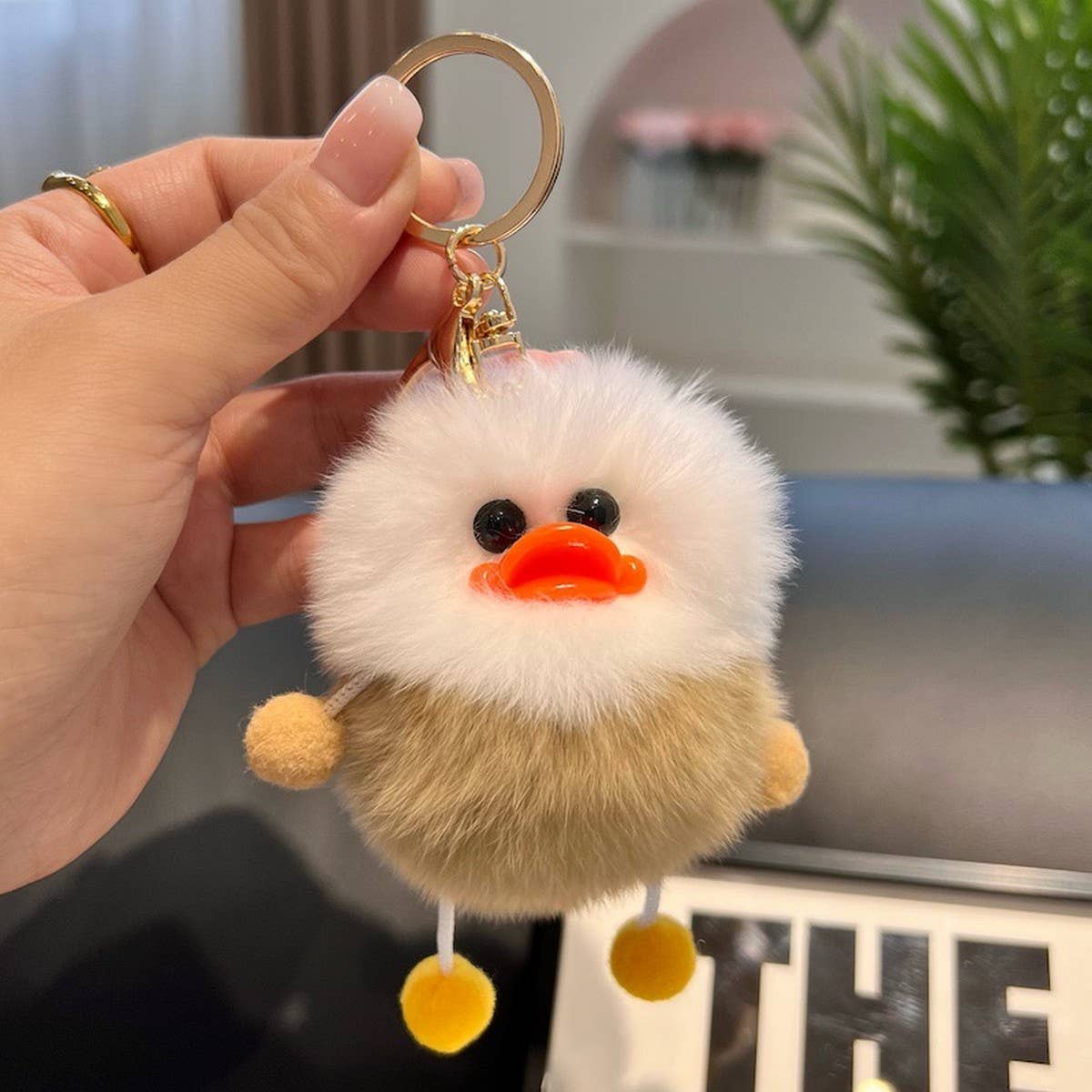 CUTE LITTLE YELLOW DUCK CAR KEYCHAIN BAG PENDANT_CWMM2505
