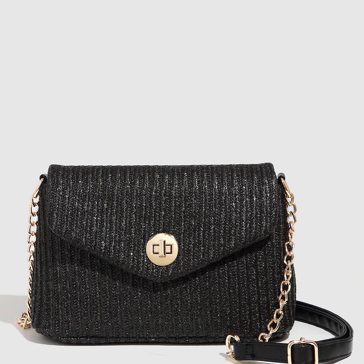 Small Tweed-Style Straw Crossbody Bag_Cwab5703