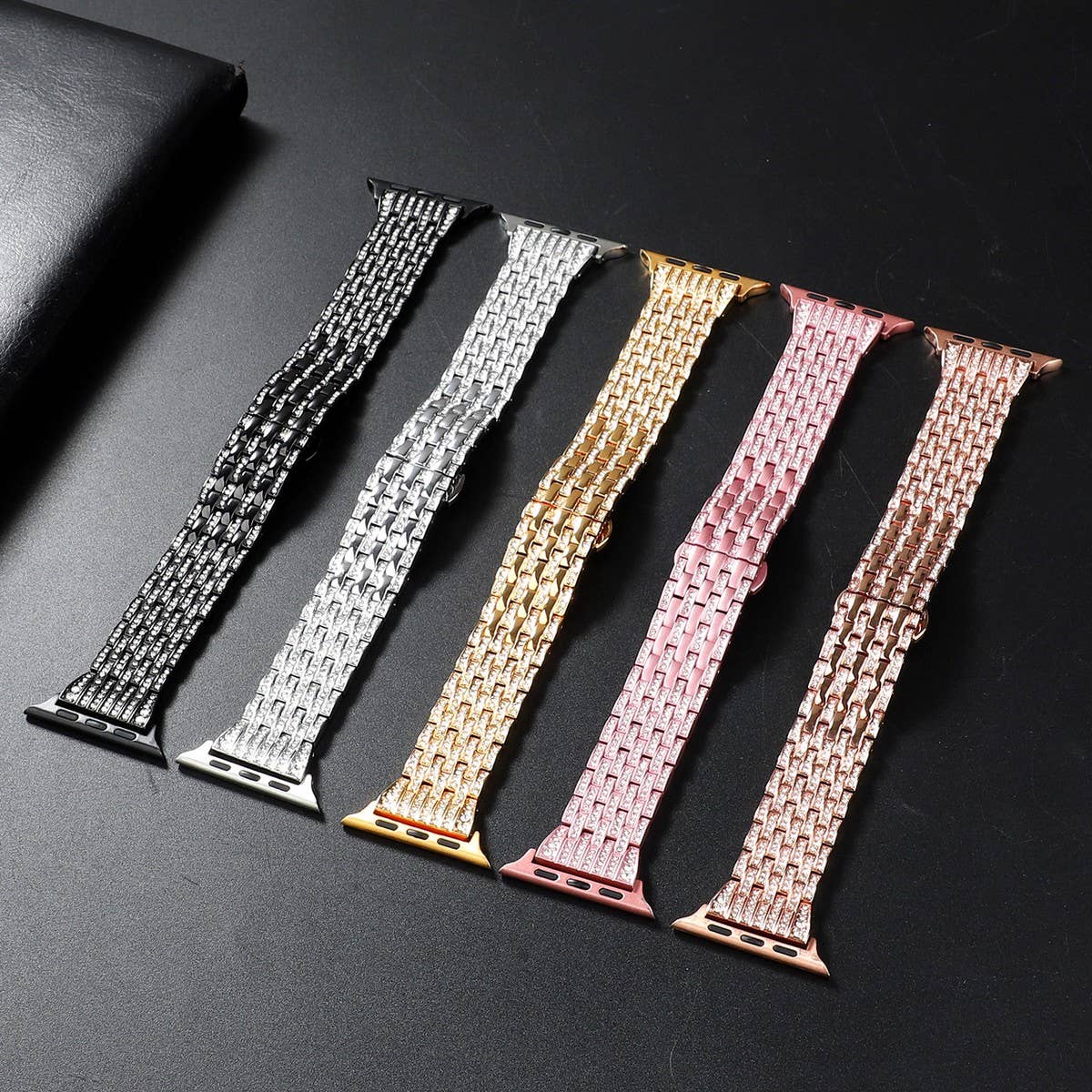 APPLE WATCH9 BEADED DIAMOND STRAP_CWWW0051