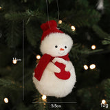 PLUSH XMAS SNOWMAN TREE HANGING ORNAMENT DECOR_CWMM9674