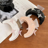 STAR MOON RHINESTONE HAIR CLAW ACETATE CLIP_CWAHA5821