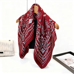 Paisley Herringbone Linen Feel Silk Scarf_Cwasc03310