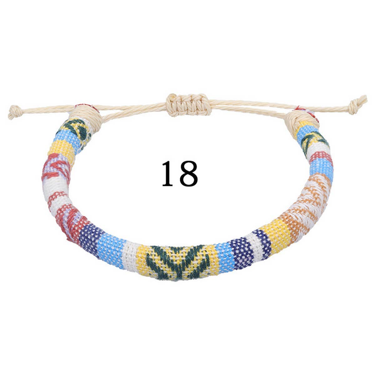 BOHEMIAN ETHNIC STYLE COLORFUL HANDWOVEN BRACELET_CWMM0538