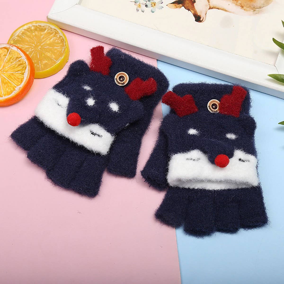 CHILDRENS HALF FINGER FLIP COVER WARM TOWER SKIN_CWAG0162