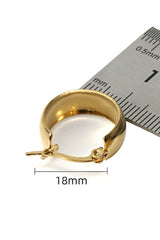 18K Gold Plated Stainless Steel Earrings_Cwaje0380