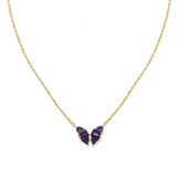 BUTTERFLY TEMPERAMENT VERSATILE ZIRCON NECKLACE_CWMM3752