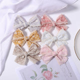 2024 NEW CHILDRENS SOLID COLOR LACE BOW HAIRPIN_CWAHA2397