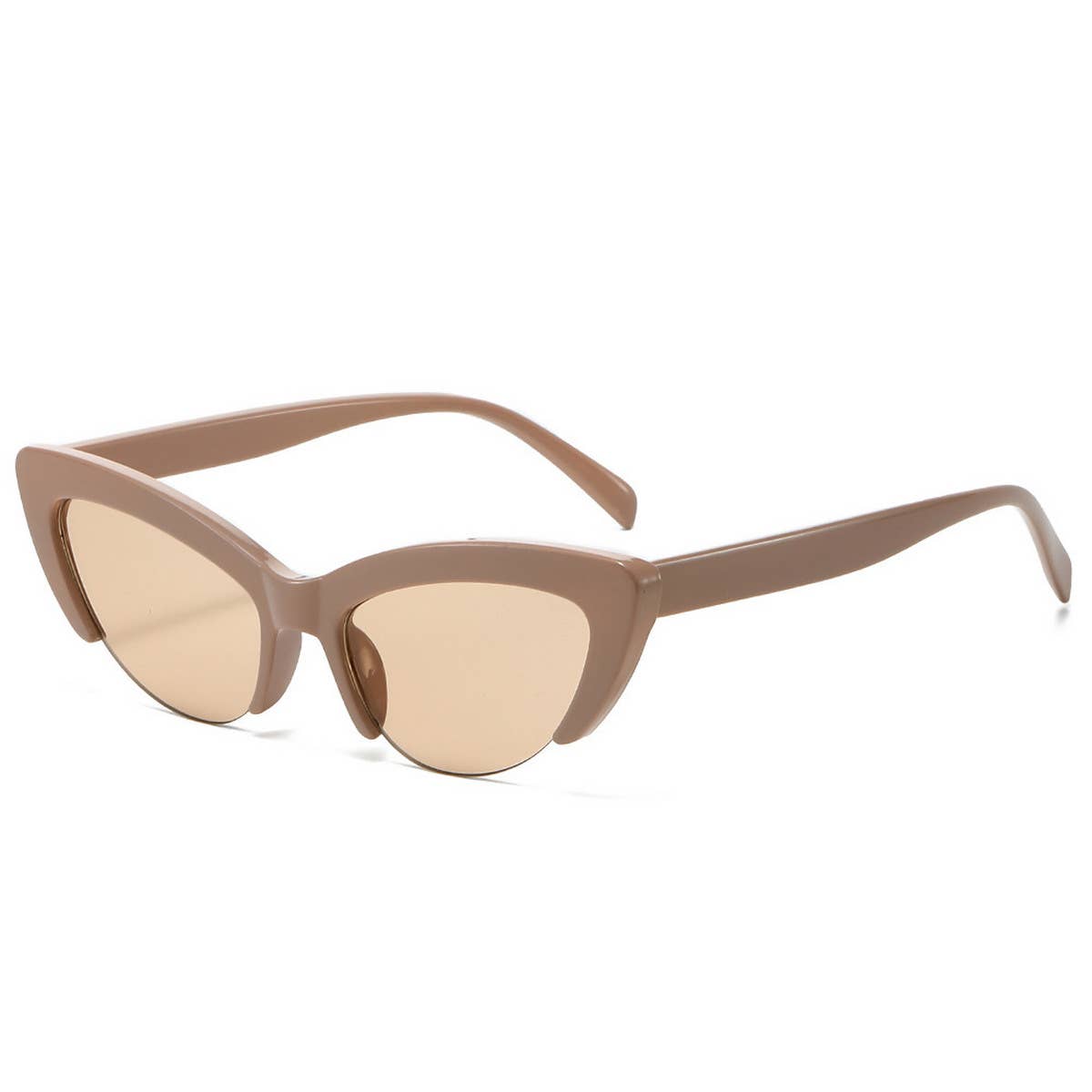 HALF FRAME CAT EYE CANDY COLOR SUNGLASSES_CWASG0470