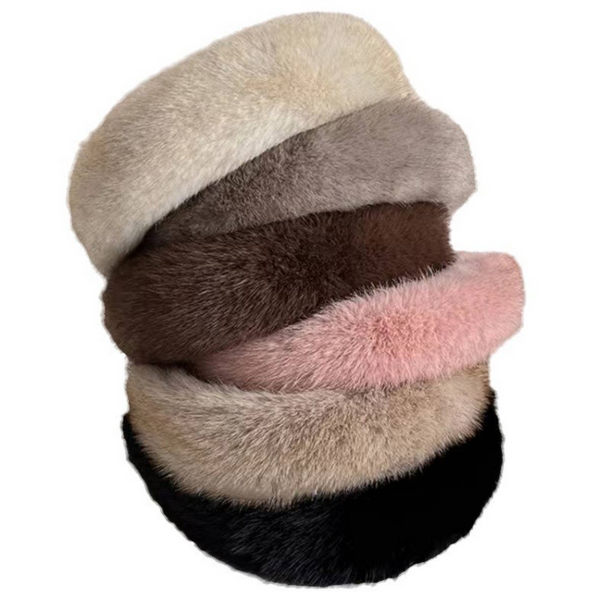 NEW WIDE BRIM PLUSH HEADBAND_CWAHA1716