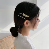 GILDED WHEAT EAR WITH RHINESTONE AND PEARL HAIRPIN_CWAHA4790
