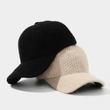 Plain Knit Baseball Cap Warm Winter Unisex_Cwah04645