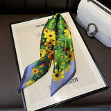 100% SILK SQUARE SCARF FASHIONABLE SPRING AUTUMN_CWASC0562