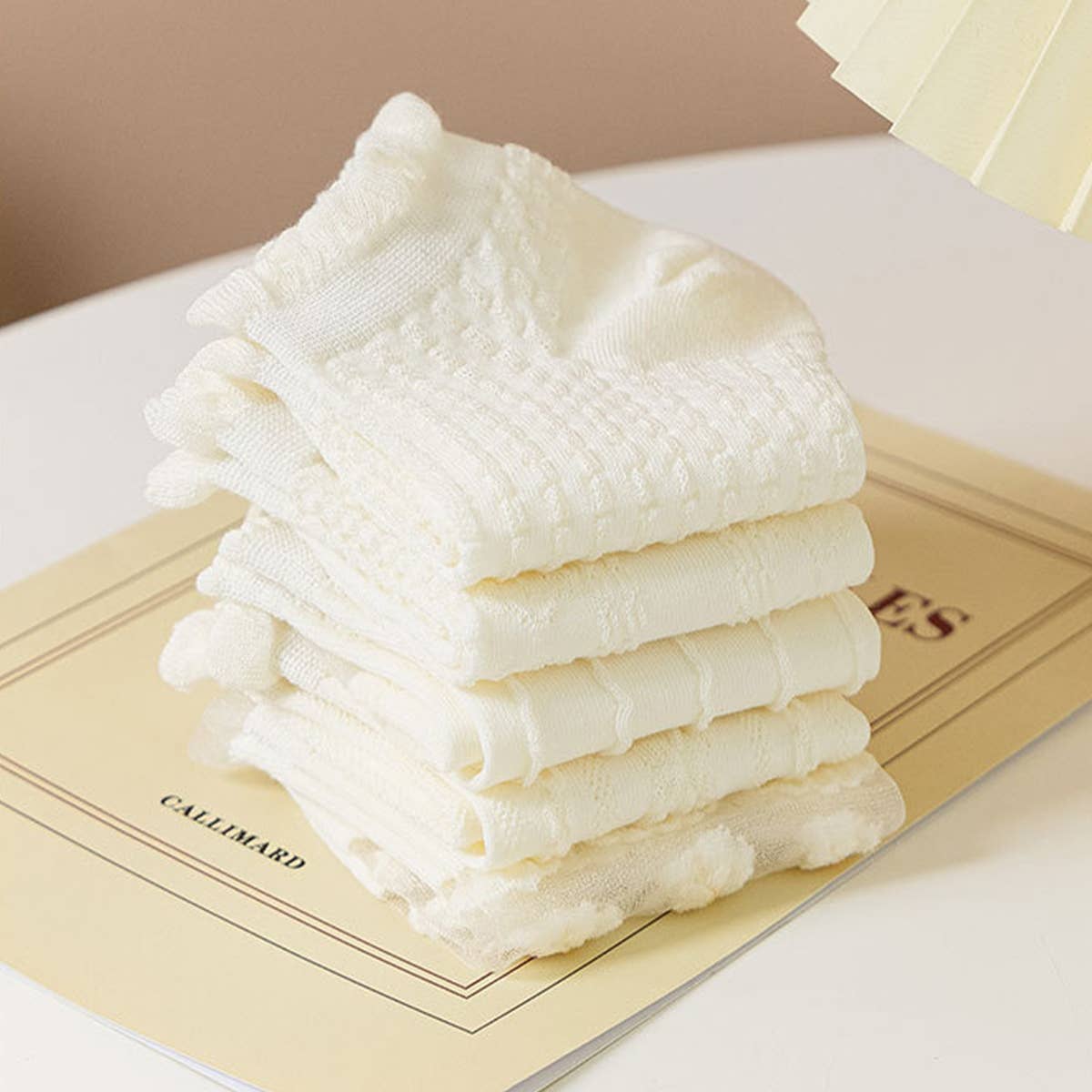 MESH BOAT SOCKS SIMPLE SOLID COLOR GLAS FIBER SOCKS_CWMS0522