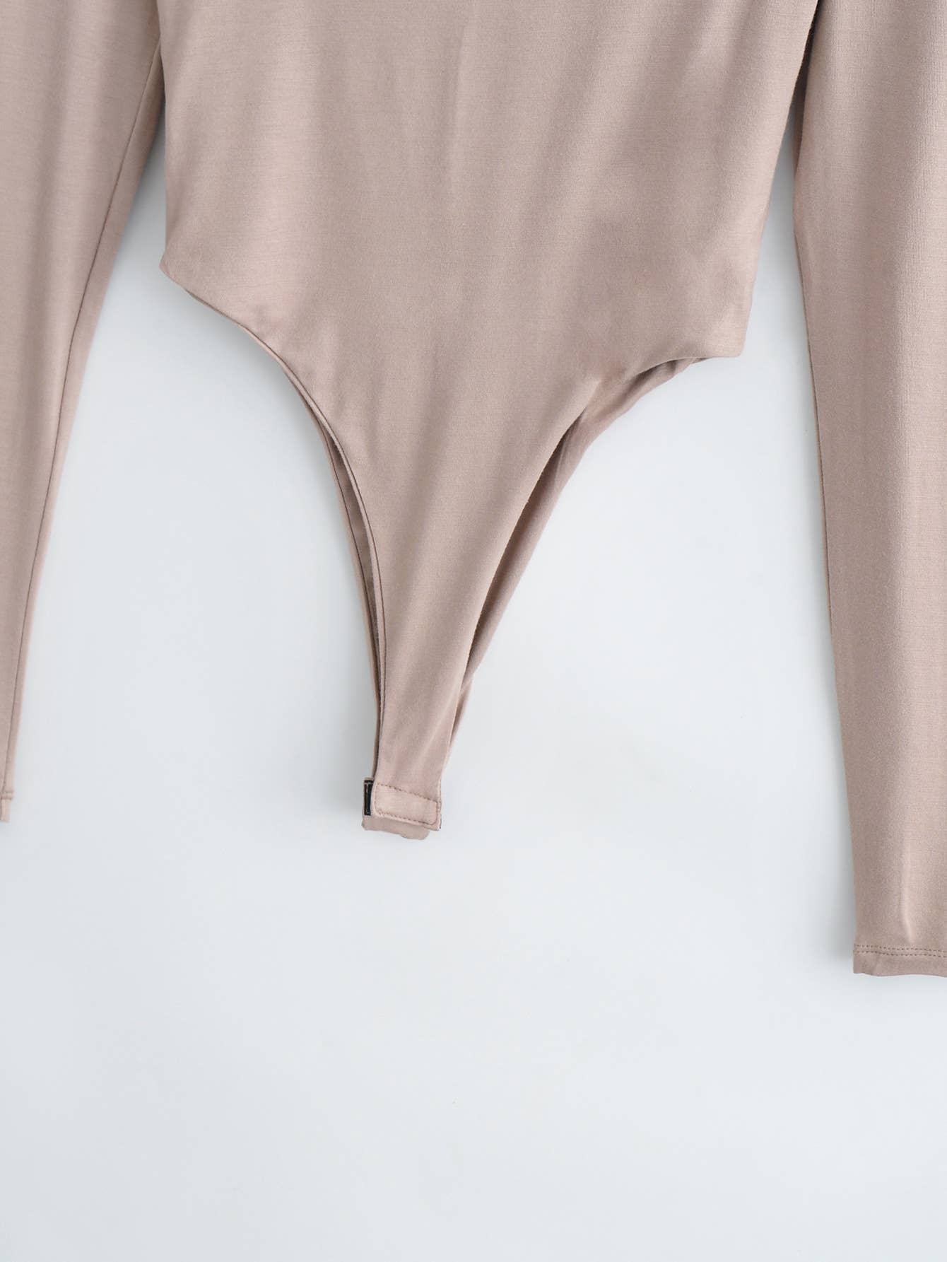 Tight Deep V-Neck Long-Sleeved One-Piece Top