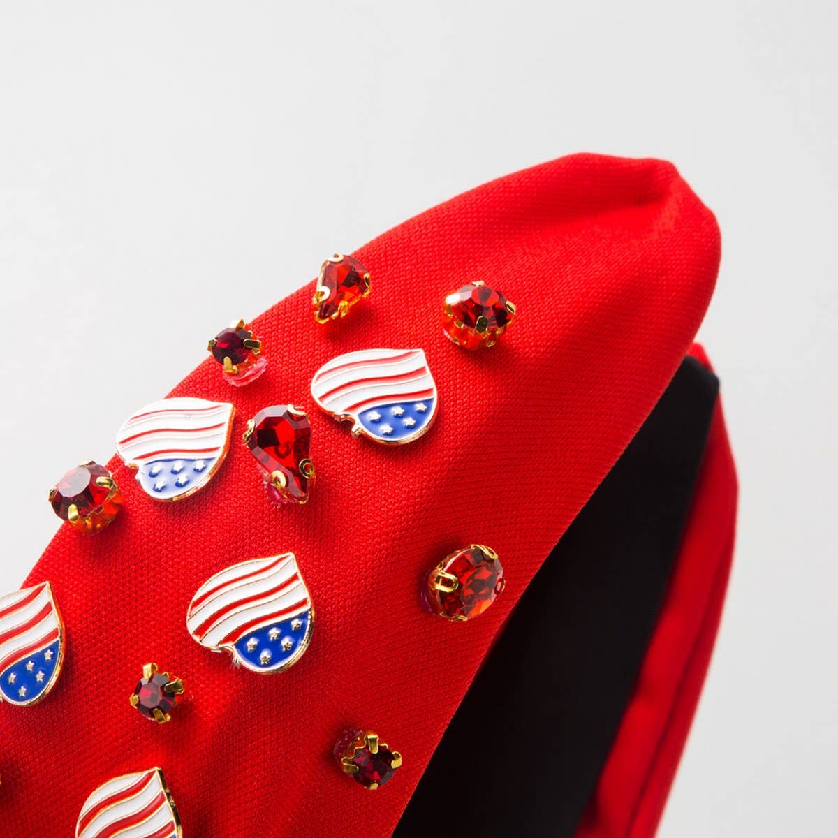 4TH OF JULY NEW LOVE FLAG PERSONALIZED HEADBAND_CWAHA1259