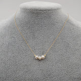 SMALL TEMPERAMENT PEARL CLAVICLE NECKLACE_CWAJE1669
