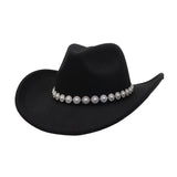 Western Cowboy Fedora Hat Felt Ethnic_Cwah04432