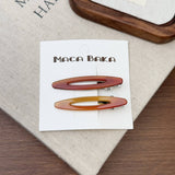 Small Niche Simple Hollow Willow Acetic Acid Metal Hairpin