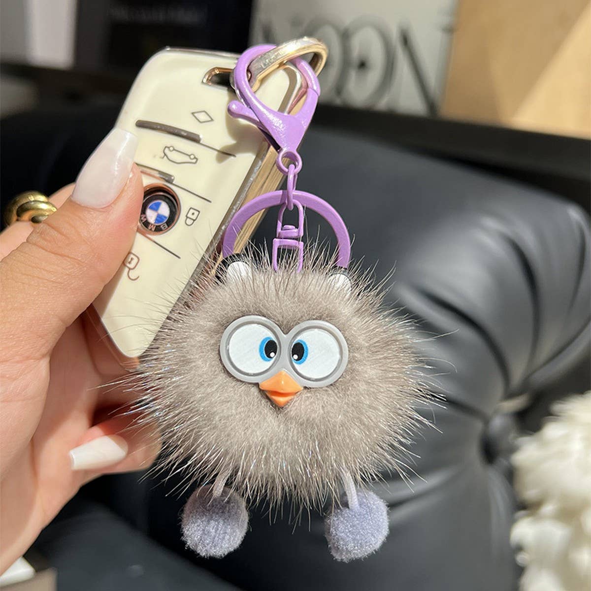 CUTE LITTLE YELLOW DUCK CAR KEYCHAIN BAG PENDANT_CWMM2550