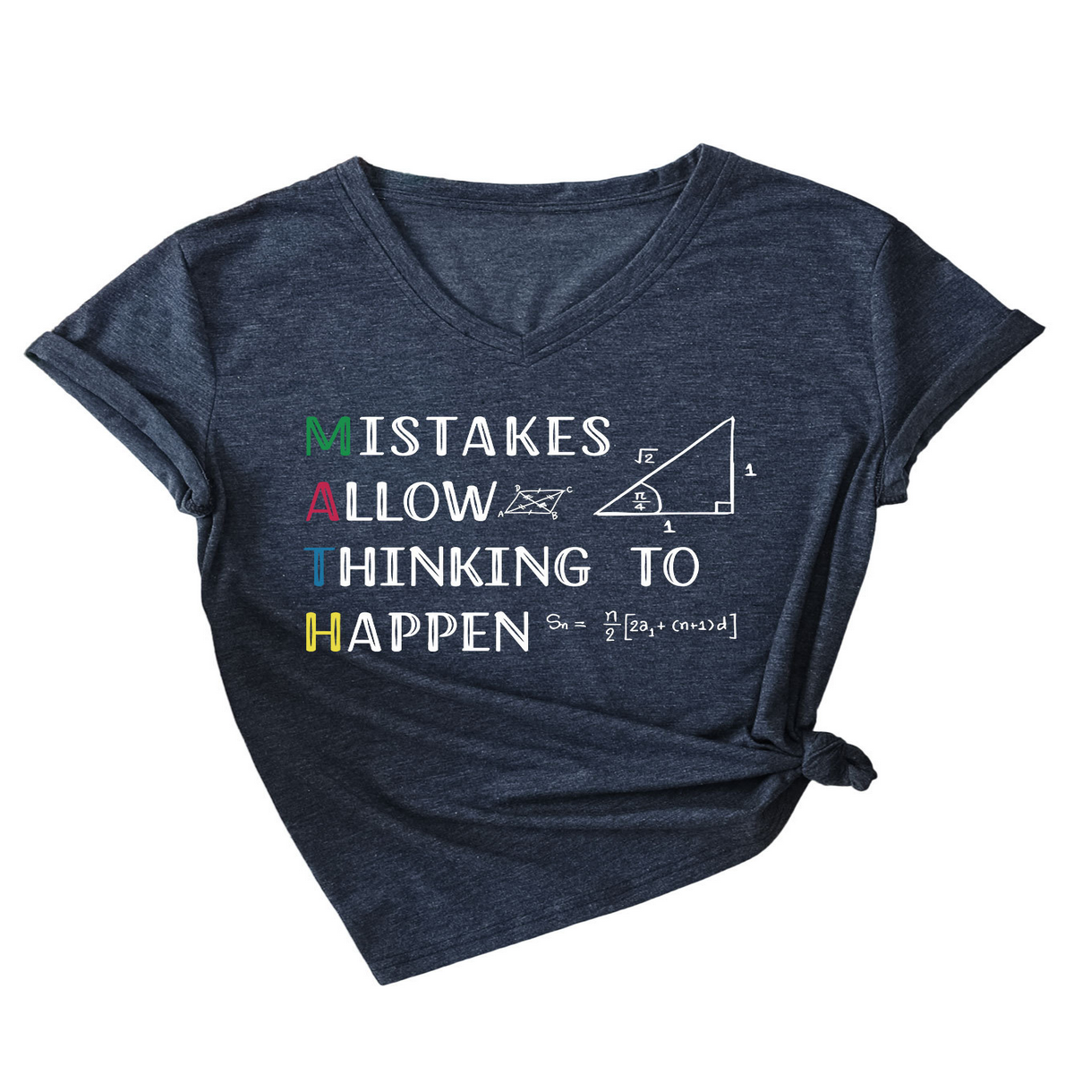 Wome V-Neck Graphic Tee Summ Casual Fit_Cwtts1487