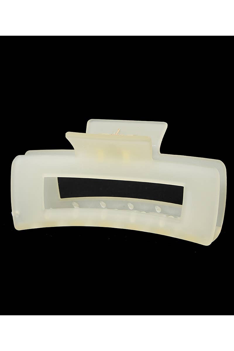 SUMMER JELLY HAIR CLAW AVOCADO GREEN MATTE CLIP_CWAHA0093