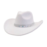 FALL WINTER WESTERN ETHNIC WOOL COWBOY FEDORA_CWAH04477