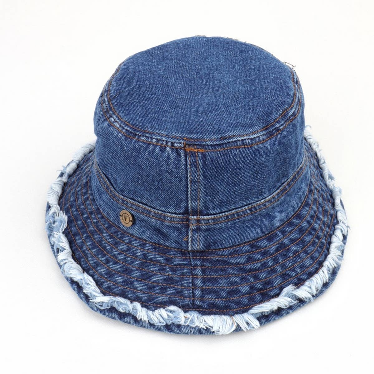Versatile Washed Distressed Denim Bucket Hat_Cwah1539