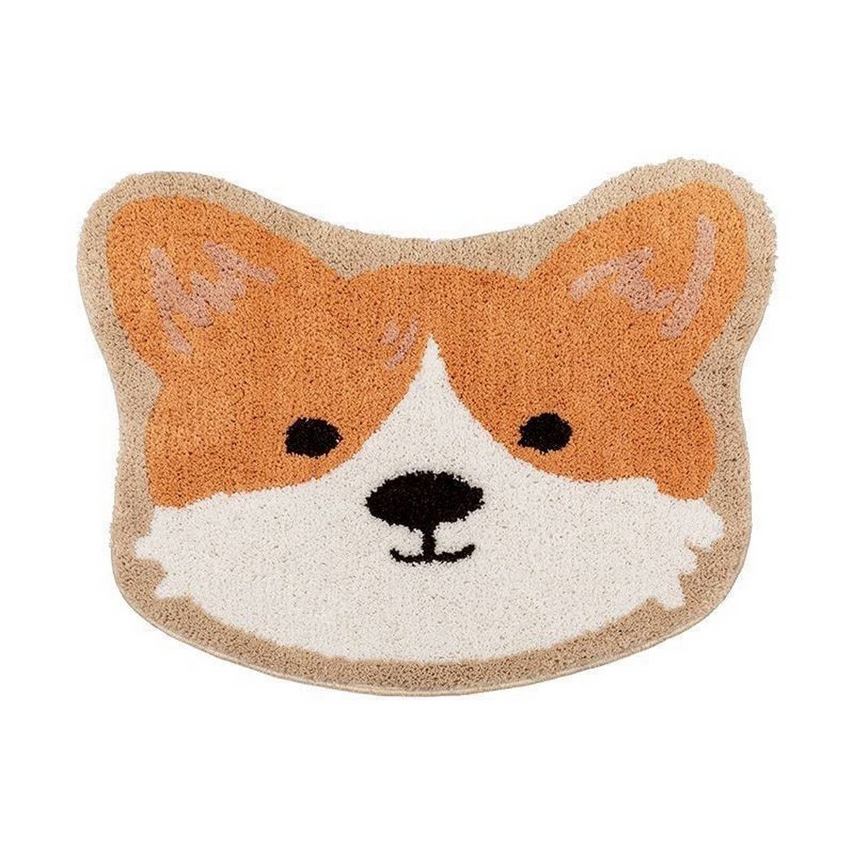 CUTE DOG PLUSH RUG NON SLIP BEDSIDE MAT_CWMM7399