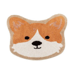 CUTE DOG PLUSH RUG NON SLIP BEDSIDE MAT_CWMM7399