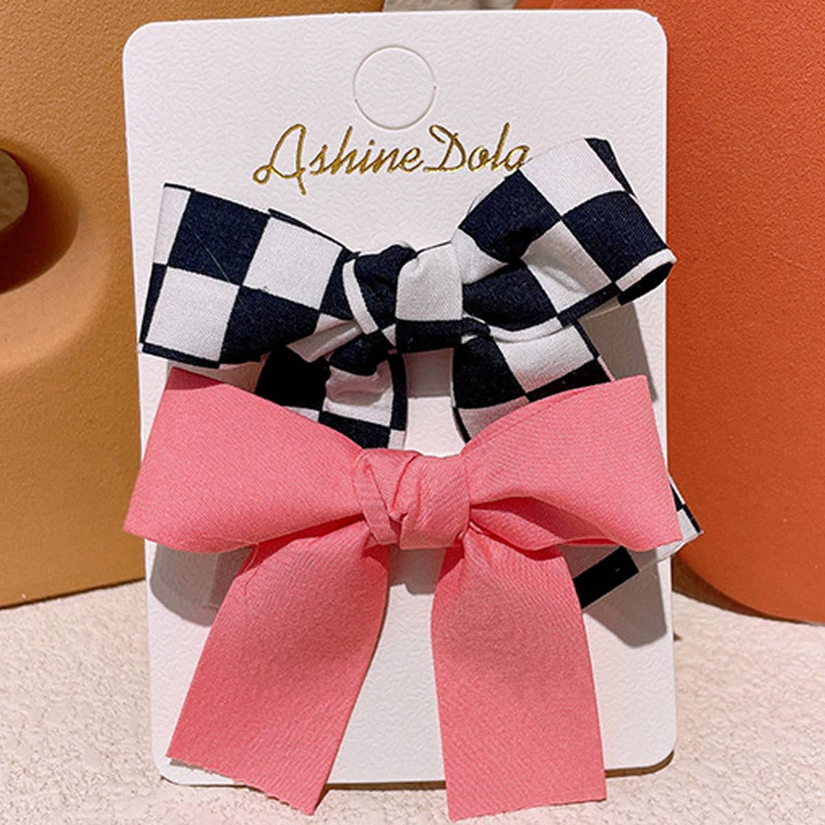 NEW SOLID COLOR CUTE BOW HAIR CLIP_CWAHA0764