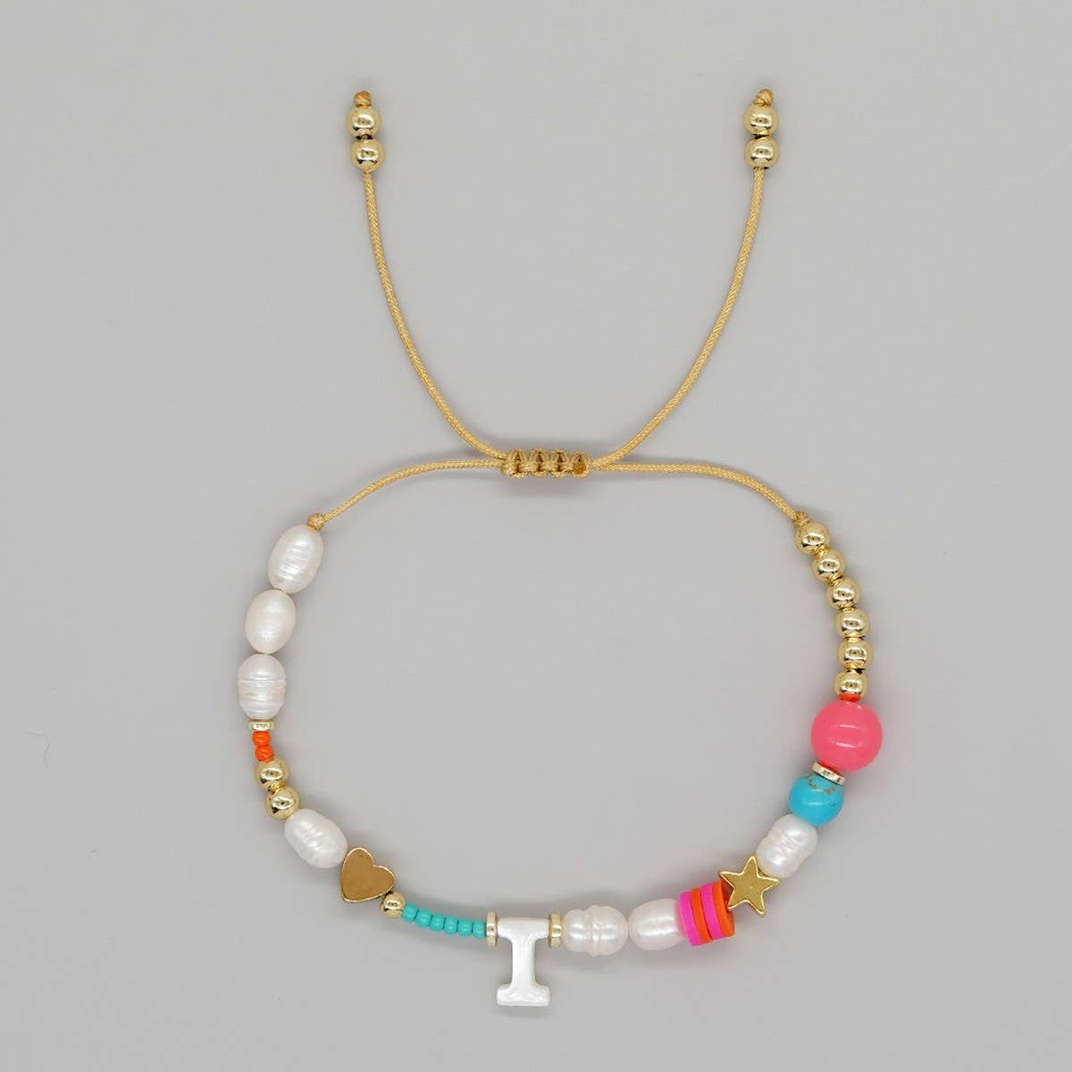 FASHION HAND WOVEN LETTER PEARL BRACELET_CWMM3812