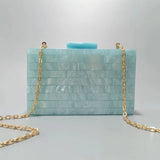 New Striped Pearl Acrylic Crossbody Evening Clutch_Cwab5986