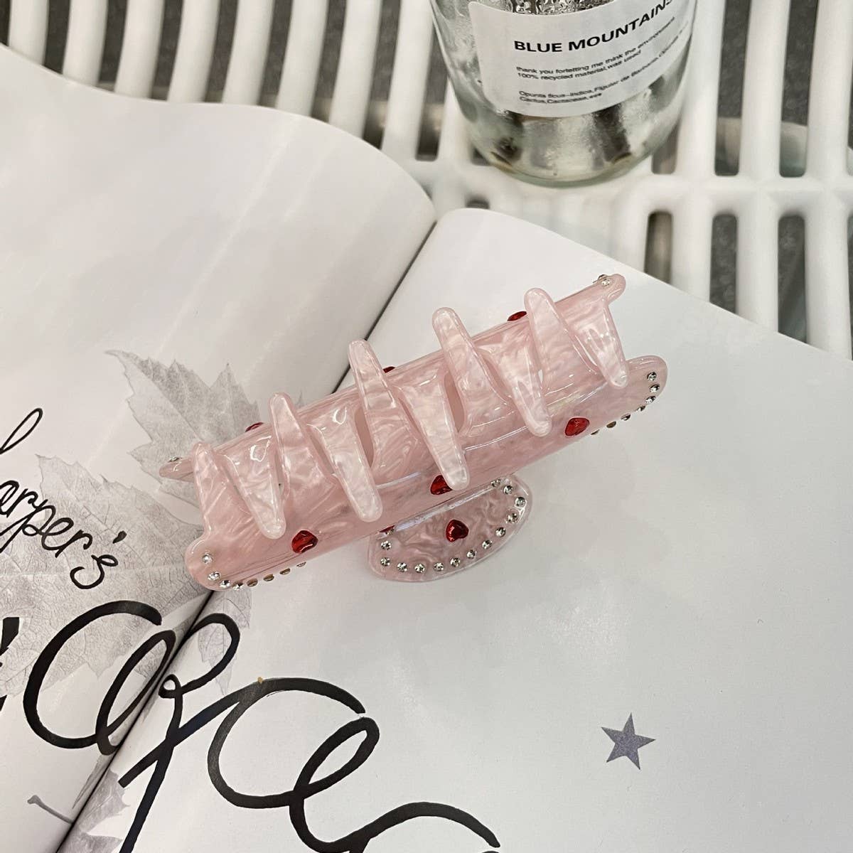 Cwaha1512_Sweet Love Cute Snowman Hair Claw Clip