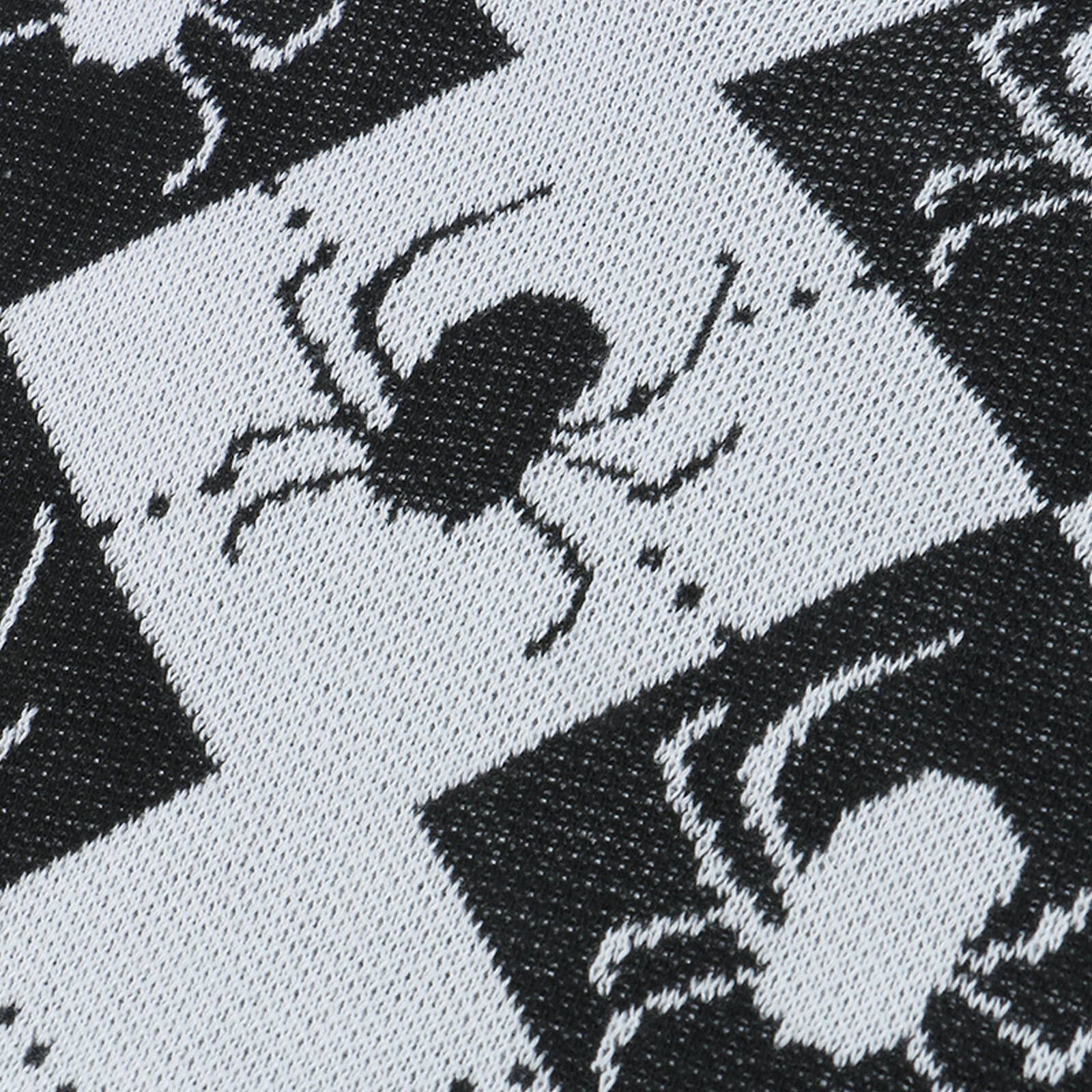 Worn With Knitted Halloween V-Neck Pullover Vest