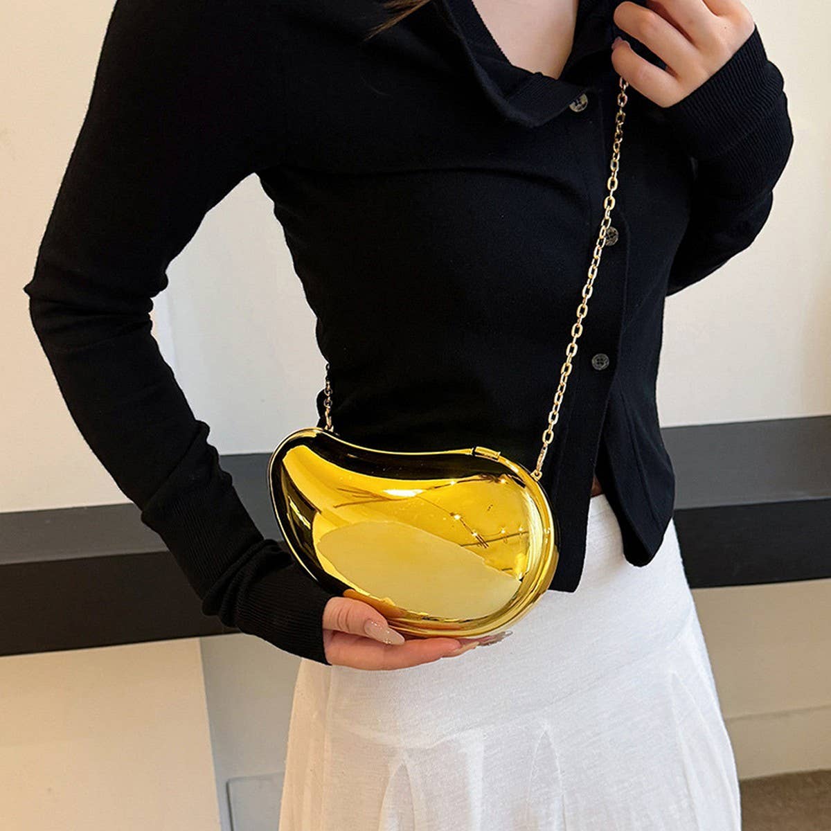 MANGO BAG FASHION CLUTCH CHAIN CROSSBODY BAG_CWAB3252
