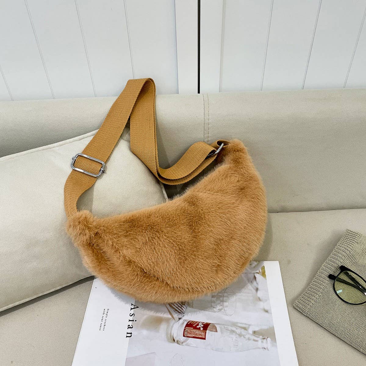 Winter Light Casual Versatile Shoulder Plush Bag_Cwab3920
