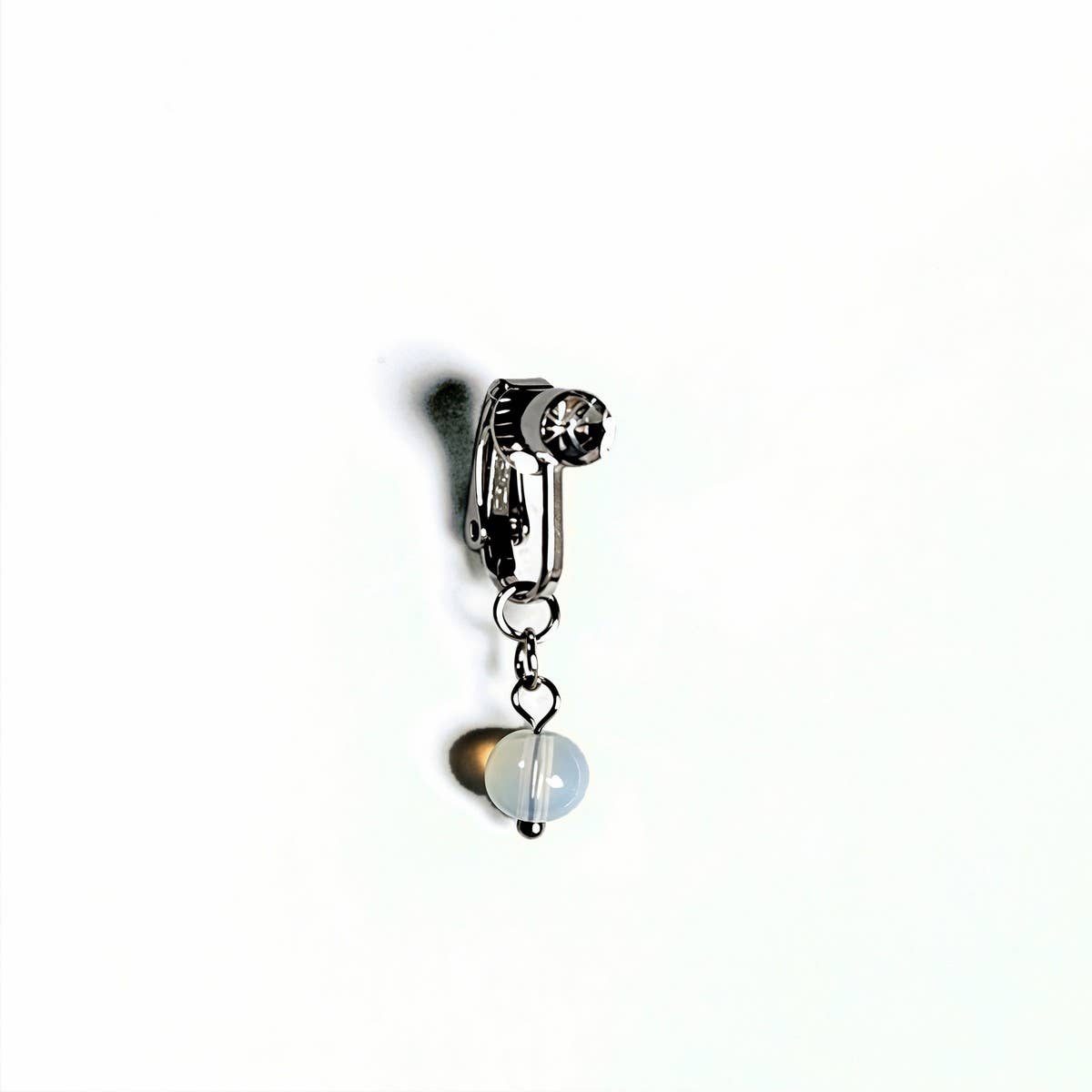 CRYSTAL MOON HEART BUTTERFLY FAKE NAVEL RING_CWMM9228