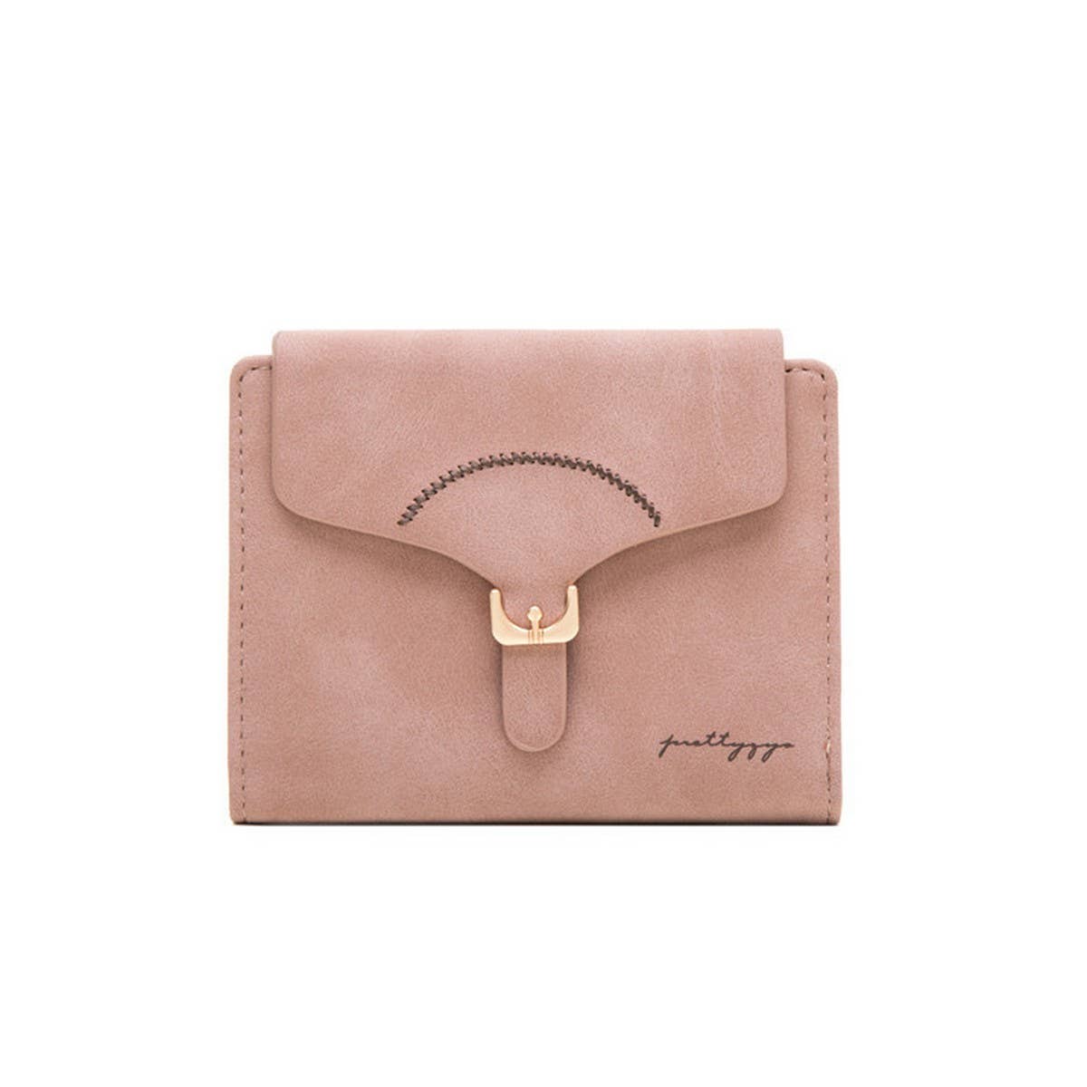 LADIES SHORT SIMPLE FOLDING COIN PURSE_CWAB2332