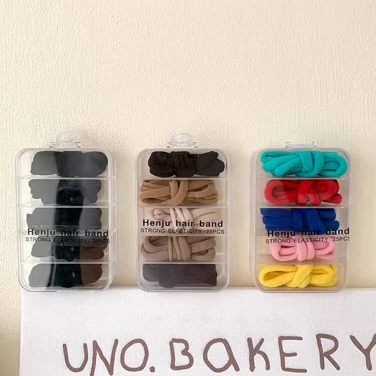 1BOX 25PCS ELASTIC HAIR TIES CANDY COLOR HAIRBANDA_CWAHA1109