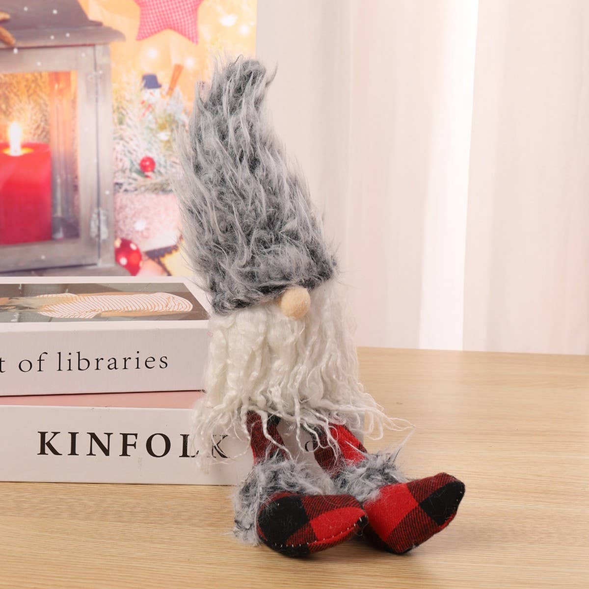 CHRISTMAS PLUSH FACELESS DOLL FIGURINE DECORATION_CWMM2847